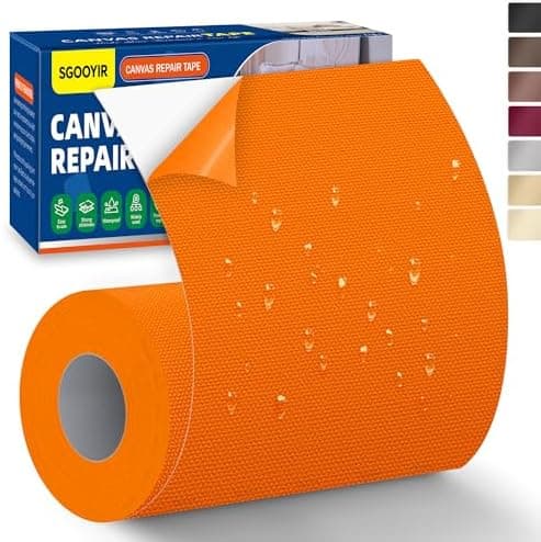 Selbstklebender Textilkleber 10x200cm, Wasserdicht Repair Patch, Zelt Stoffspar Patch für Sofa RV Markisen Stühle