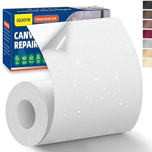 Selbstklebender Textilkleber 10x200cm, Wasserdicht Repair Patch, Zelt Stoffspar Patch für Sofa RV Markisen Stühle
