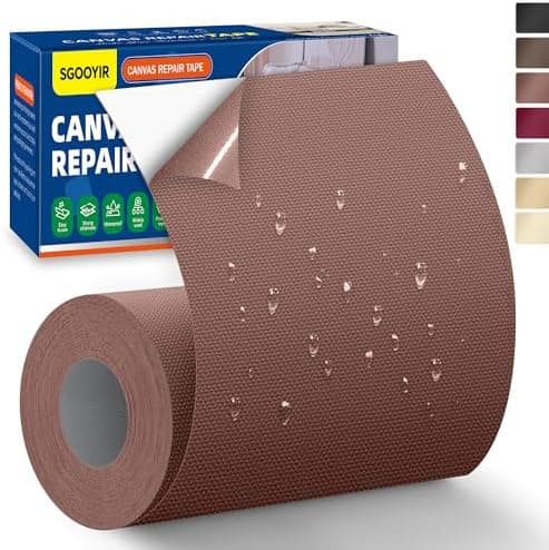 Selbstklebender Textilkleber 10x200cm, Wasserdicht Repair Patch, Zelt Stoffspar Patch für Sofa RV Markisen Stühle