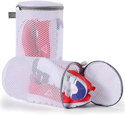 Kimmama Waschbeutel Schuhe 125 g/m² Mesh Langlebiger und wiederverwertbarer Waschbeutel Reiseorganisation (7"×15")  
Kim
