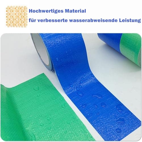 PE Planenband, stark klebendes Reparaturklebeband für Gewebeplastikplanen, ideal für LKW-Plastikplanen, Markisen und Zel