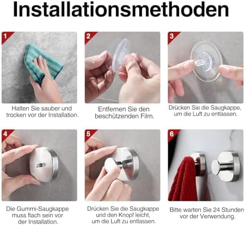 Bohrpflichtfreier Edelstahl Handtuchhalter von ZUNTO - Bad & Küche
| Verstellbare Vakuum Kleiderhaken für ZUNTO Handtuc