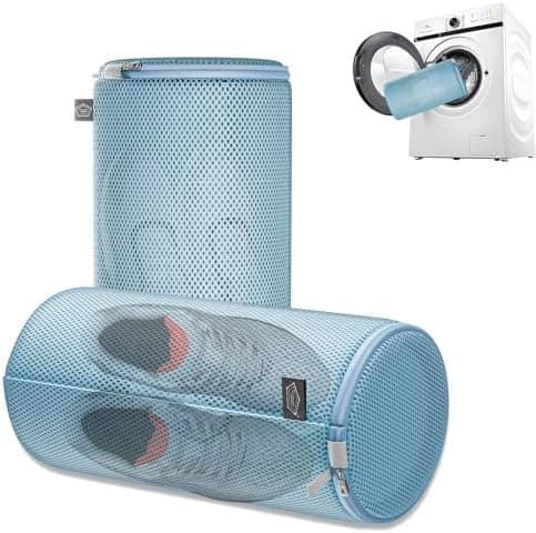 Kimmama Waschbeutel Schuhe 125 g/m² Mesh Langlebiger und wiederverwertbarer Waschbeutel Reiseorganisation (7"×15")  
Kim