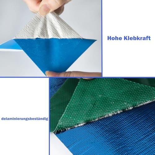 PE Planenband, stark klebendes Reparaturklebeband für Gewebeplastikplanen, ideal für LKW-Plastikplanen, Markisen und Zel