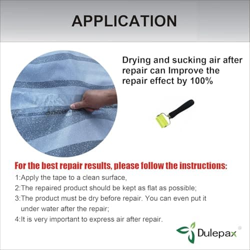 Dulepax Zelt Reparaturband Wohnmobil Markisen Reparatur-Kit Transparentes Planenreparaturband
| Dulepax Zelt Reparaturb