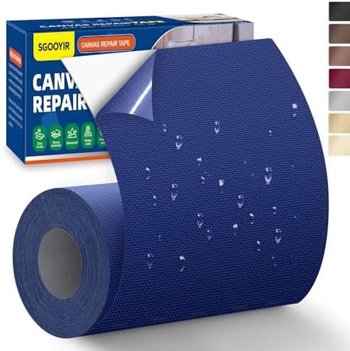 Selbstklebender Textilkleber 10x200cm, Wasserdicht Repair Patch, Zelt Stoffspar Patch für Sofa RV Markisen Stühle