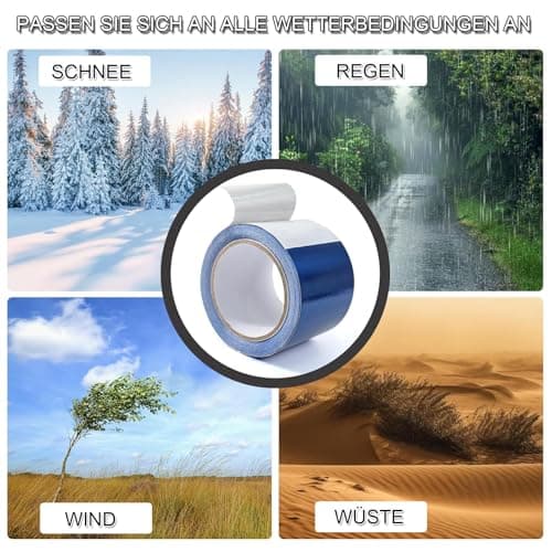 Reparaturset Schwarz für Zelt und Markise - Kleber zur Reparatur von Plane & Schutzplanen (5cm*10m)  
Klebeband Schwarz