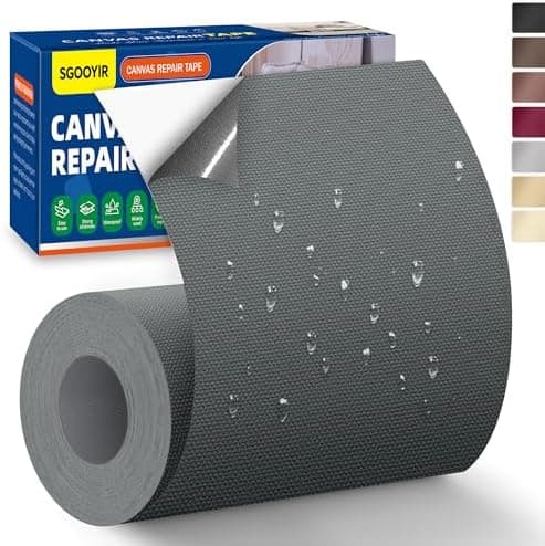 Selbstklebender Textilkleber 10x200cm, Wasserdicht Repair Patch, Zelt Stoffspar Patch für Sofa RV Markisen Stühle
