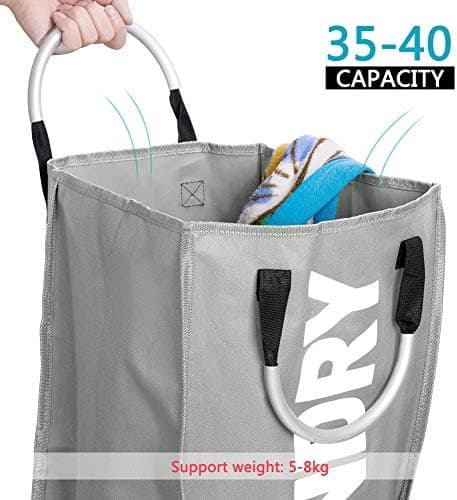 Tragbarer Wäschesack aus Polyester für schmutzige Kleidung
| Faltbarer Wäschekorb mit Griffen, ideal für große Wäschesä