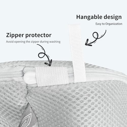 Kimmama Waschbeutel Schuhe 125 g/m² Mesh Langlebiger und wiederverwertbarer Waschbeutel Reiseorganisation (7"×15")  
Kim