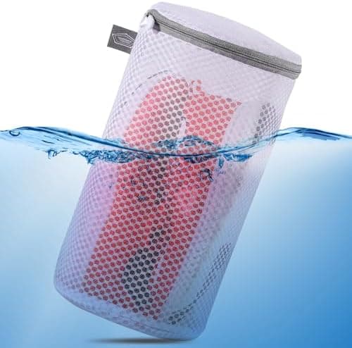 Kimmama Waschbeutel Schuhe 125 g/m² Mesh Langlebiger und wiederverwertbarer Waschbeutel Reiseorganisation (7"×15")  
Kim