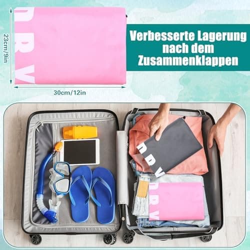 3 Stück Wäschebeutel mit Kordelzug - perfekte Reisebegleitung für Frauen und Männer, faltbarer Oxfordstoff-Wäschesack fü