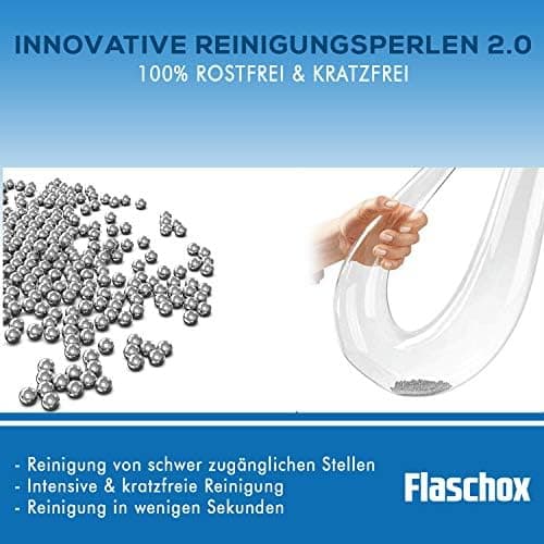 Premium Reinigungsperlen 1050 Kugeln I Hochwertiger Edelstahl I Reinigung von Vasen & Flaschen