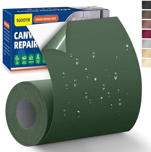 Selbstklebender Textilkleber 10x200cm, Wasserdicht Repair Patch, Zelt Stoffspar Patch für Sofa RV Markisen Stühle