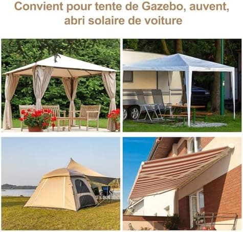 Unsichtbares Zelt-Reparaturband für Markisen und Pavillons, UV-beständiges Luftbett-Reparaturset (grau)
| Klebeband für