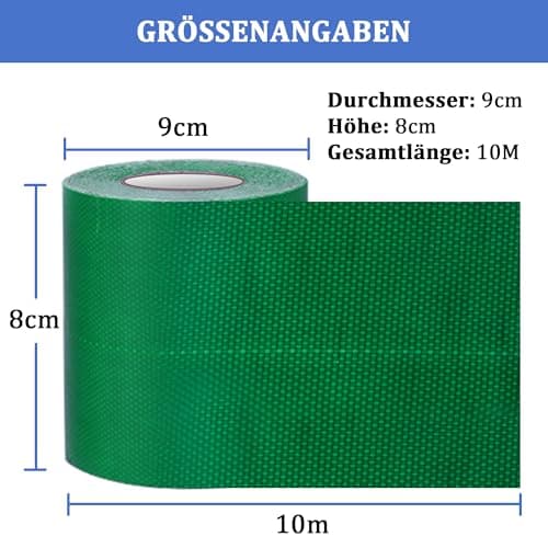 PE Planenband, Reparaturklebeband für Gewebeplanen, für LKW-Abdeckplanen, Markisen und Zelte, weiß, 5M * 8CM