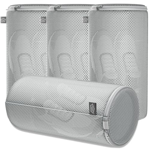 Kimmama Waschbeutel Schuhe 125 g/m² Mesh Langlebiger und wiederverwertbarer Waschbeutel Reiseorganisation (7"×15")  
Kim