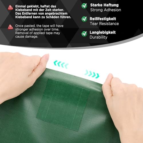 EcoOE PE Planenband Reparaturklebeband 5M x 8CM Wasserabweisend für Zelte Sonnenschirme Pavillon Plane lkw Abdeckplanen