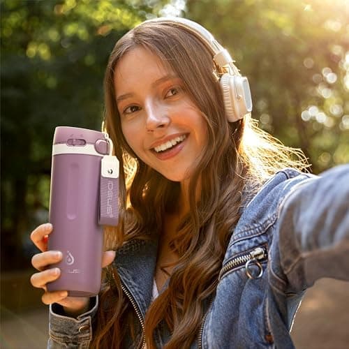 Ideaux Isolierbecher 14oz (420ml) | Doppelwandig | Eign. für Kaffee & Tee - Grün | Auslaufsicher | Reisebef. | Heiß & Ka