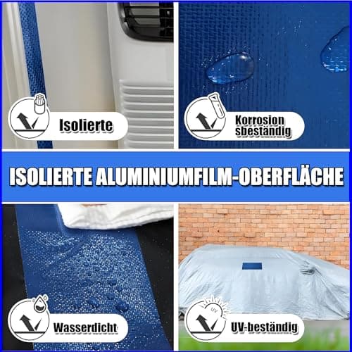 Reparaturset Schwarz für Zelt und Markise - Kleber zur Reparatur von Plane & Schutzplanen (5cm*10m)  
Klebeband Schwarz