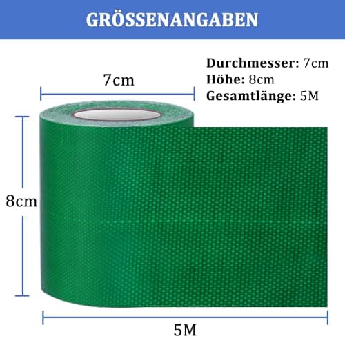 PE Planenband, Reparaturklebeband für Gewebeplanen, für LKW-Abdeckplanen, Markisen und Zelte, weiß, 5M * 8CM