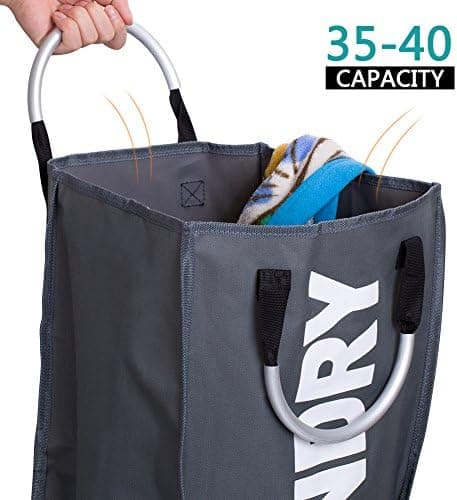 Tragbarer Wäschesack aus Polyester für schmutzige Kleidung
| Faltbarer Wäschekorb mit Griffen, ideal für große Wäschesä