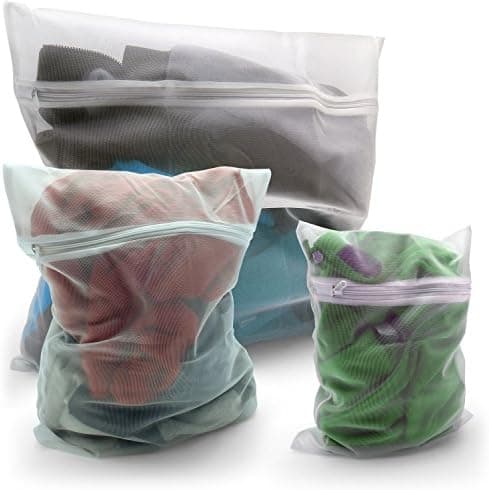 igadgitz Home U6521 Waschenetz - Reißverschluss, 3 Stück, Weiß (1x Klein, 1x Medium & 1x Groß)  
igadgitz Home U6521 Wäs