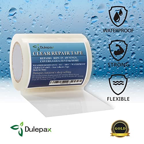 Dulepax Zelt Reparaturband Wohnmobil Markisen Reparatur-Kit Transparentes Planenreparaturband
| Dulepax Zelt Reparaturb