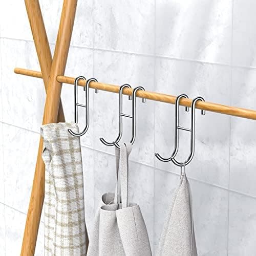 Duschhaken Silber 3 Stück für Glasscheibe ≤ 10mm & 30mm Badezimmerschleuse Halterung