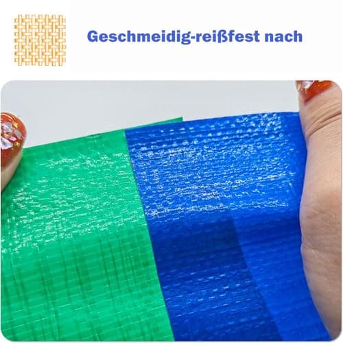 PE Planenband, stark klebendes Reparaturklebeband für Gewebeplastikplanen, ideal für LKW-Plastikplanen, Markisen und Zel