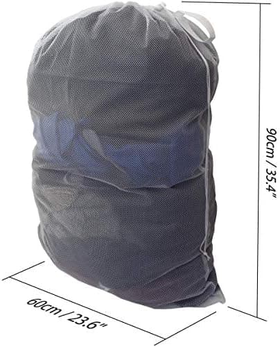 iGadgitz Home U7097 XXL Wäschesack Groß Wäschennetz Groß Wäschebeutel - Weiß - 1 stk