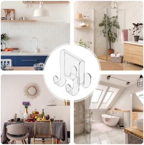 Haken Für Glasduschwand 4 X 2 Stück Acryl Über Glastür Transparent Handtuch Und Waschlappen
| Doppelhaken Duschwand 8 S