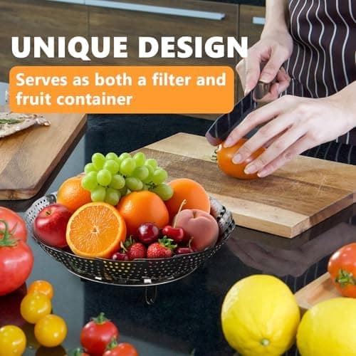 Edelstahl Dampfgarer für Köchlein, dünne Speisenbereitung und flexibles Kochen (17-27cm)