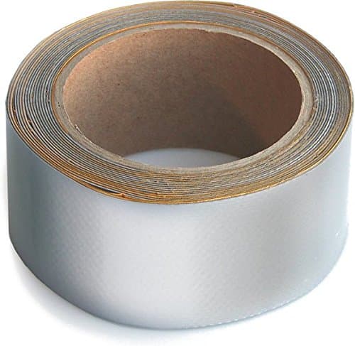 PVC-Reparaturband für LKWs - grau 10 cm x 5 m - perfekt für Plane, Anhängerabdeckungen & Markisen - starke Klebesterke u