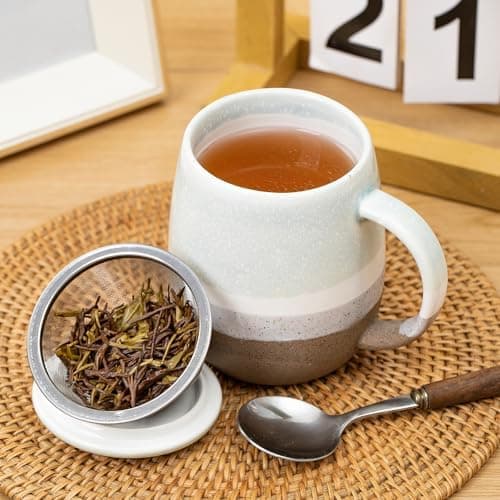 Keramik Teetasse mit Deckel und Sieb, Rosa, Modern für Jedermann, zur Entspannung
| Keramik Teetasse mit Sieb, 400 ml,