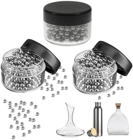 Reinigungsperlen 1000 Stück Edelstahl 2/3/4mm Große Intensität für flaschen, rinkflaschen, Dekanter - Wiederverwendbar