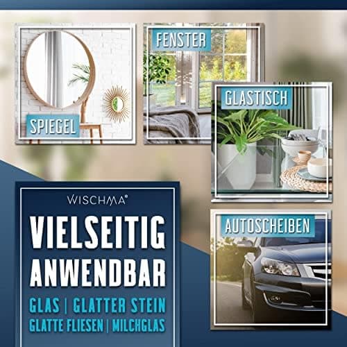 Silikon-Duschabzieher Schwarz - Bohrlochlose Halterung für Dusche, Edelstahl-Kern, Glasabzieher ohne Stripes