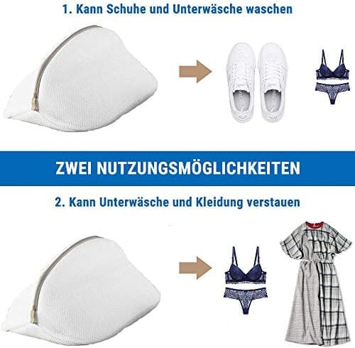 ECOOE 2 Stück Wäschenetz für Schuhe und Sneaker - Schutz vor Stichen, ideal für Waschmaschine und Reise
| ECOOE 2 Stück