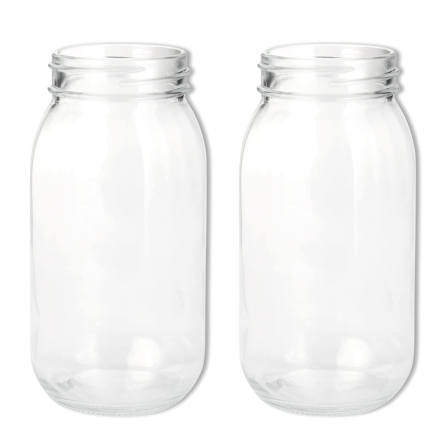 Schramm® Keimglas für Sprossen mit Gestell - Sprossenglas Keimgerät Set, 2 Ersatzgläser ohne Deckel, 750 ml, Keimglas-Er