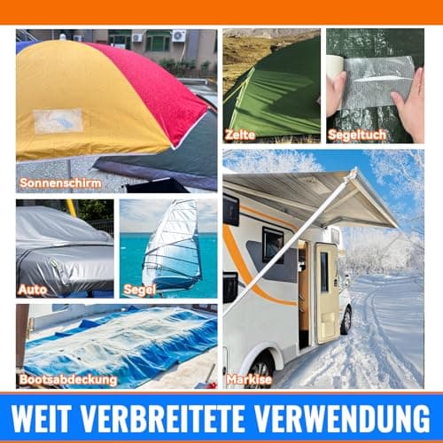 Birllaid RV Markise Reparaturband Wasserdicht für Markisen und Zelte
| Birllaid Boot Deckt Reparaturband für Tarp und S