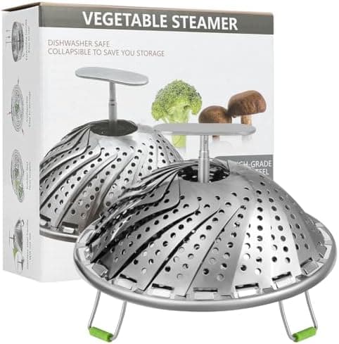 Dampfeinsatz für Topf Edelstahl, Gemüsedampfkorb, Meeresfrüchten Dampfeterminestbar (18-28cm)