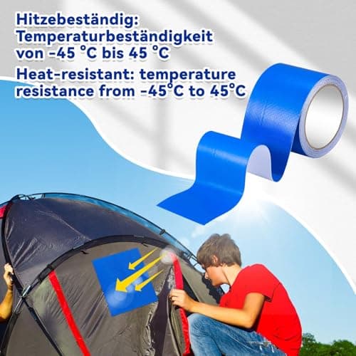 Sinmoe PE Planenband für Lkw-Reparatur - Wasserdicht - Zelt-Flicken - Kfz-Anhänger-Reparatur (8cm x 8m, Transparent)