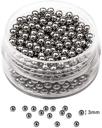 Edelstahl-Reinigungsperlen 3mm für Dekanter und Flaschen – 2×400 Stück Reinigungsperlen – Flaschenreinigen Perlen für Va