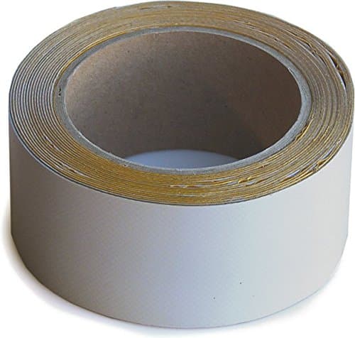 PVC-Reparaturband für LKWs - grau 10 cm x 5 m - perfekt für Plane, Anhängerabdeckungen & Markisen - starke Klebesterke u
