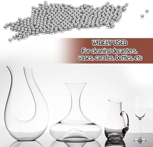 Reinigungsperlen Edelstahl Siebkorb 3mm, wiederverwendbar für Glasflaschen und Weinkaraffen (1200 Stück)
| Edelstahl Re