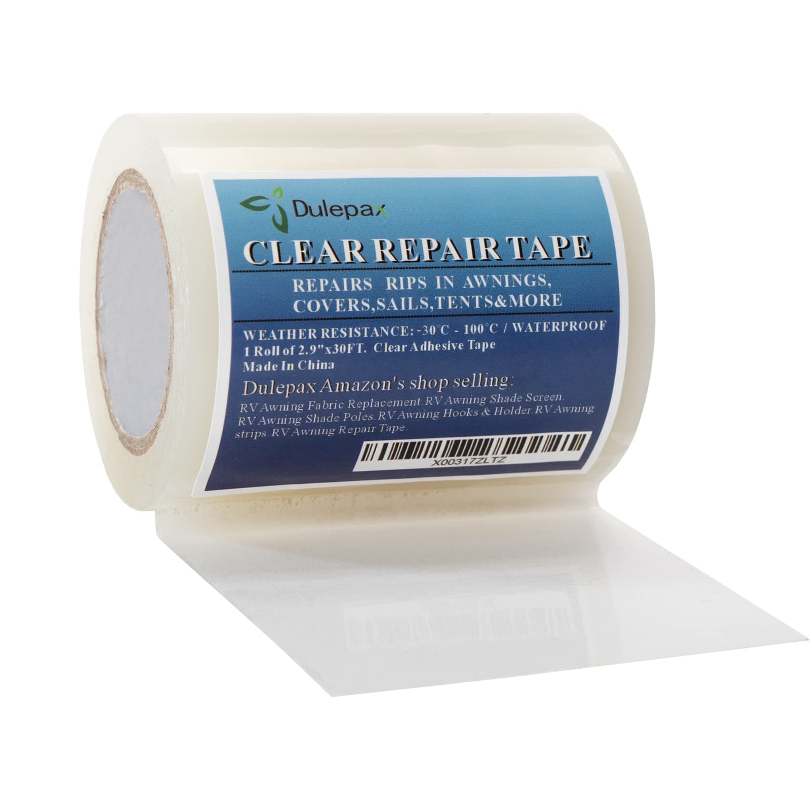 Dulepax Zelt Reparaturband Wohnmobil Markisen Reparatur-Kit Transparentes Planenreparaturband
| Dulepax Zelt Reparaturb