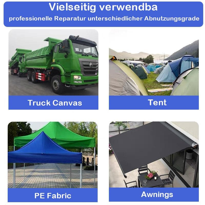 PE Planenband, stark klebendes Reparaturklebeband für Gewebeplastikplanen, ideal für LKW-Plastikplanen, Markisen und Zel
