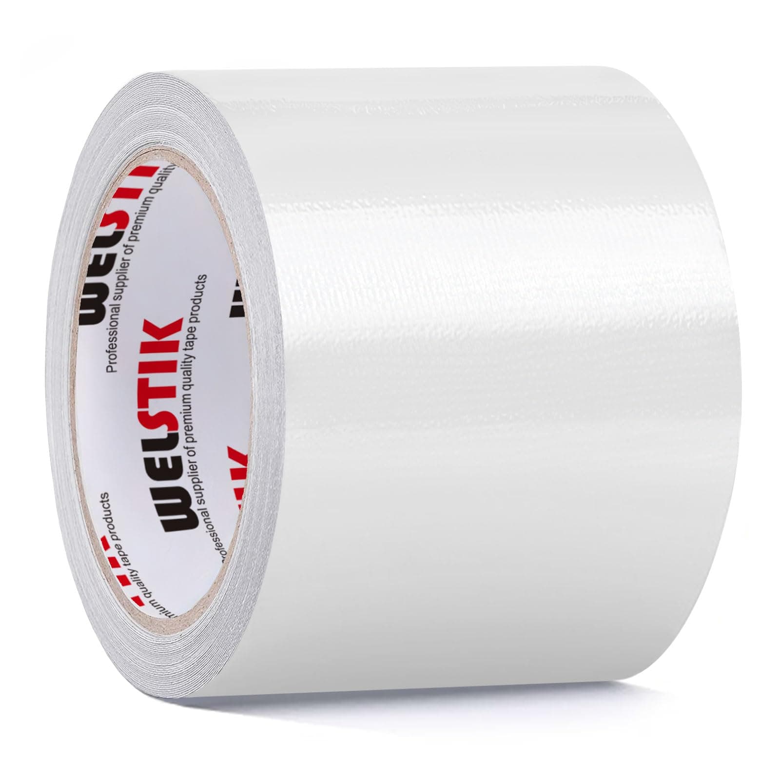 WELSTIK PVC Planenband Weiß 5M*8CM für lkw Abdeckplane, Markise, Zelt - Reparaturklebeband für Gewebeplanen - Planenflic