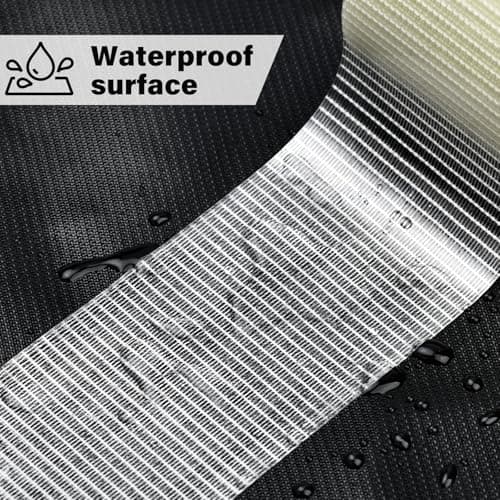 Wohnmobil Markisen Reparaturband für zelte 8cm x 12m Wasserabweisend und-transparent Glasfaser Verstärktes Klebeband für