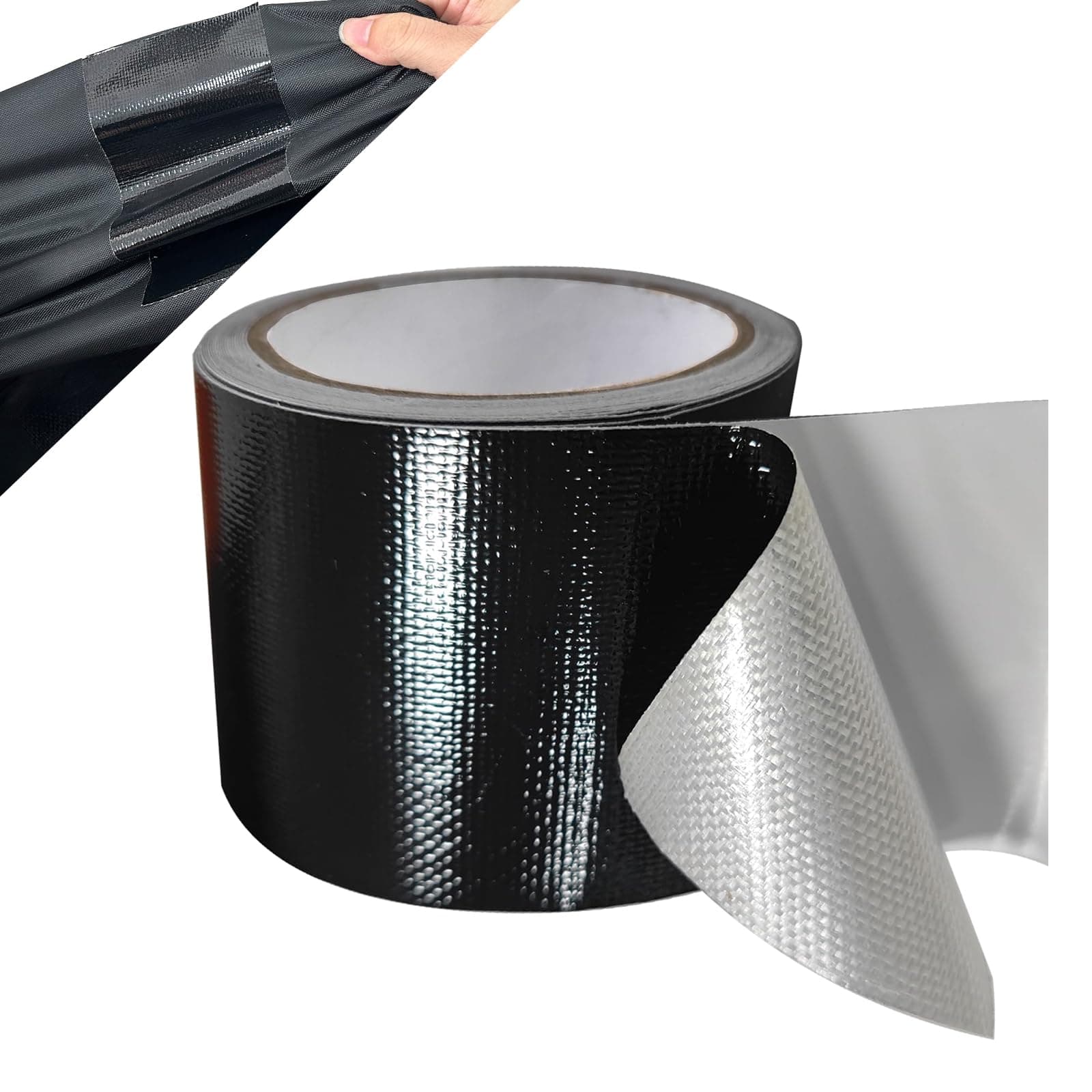 Reparaturset Schwarz für Zelt und Markise - Kleber zur Reparatur von Plane & Schutzplanen (5cm*10m)
Klebeband Schwarz